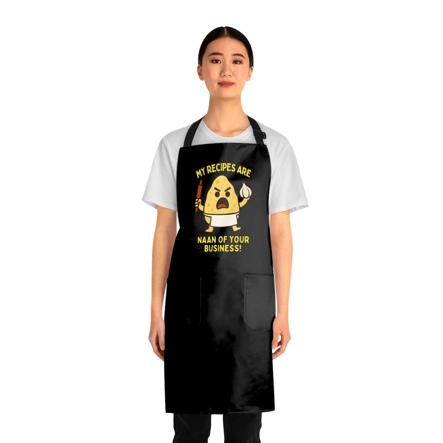 Funny Cooking Apron - My Recipes Are Naan of Your Business, Culinary Gift, Kitchen Humor, Chef Apparel, Foodie Accessory, Unique Gift Idea