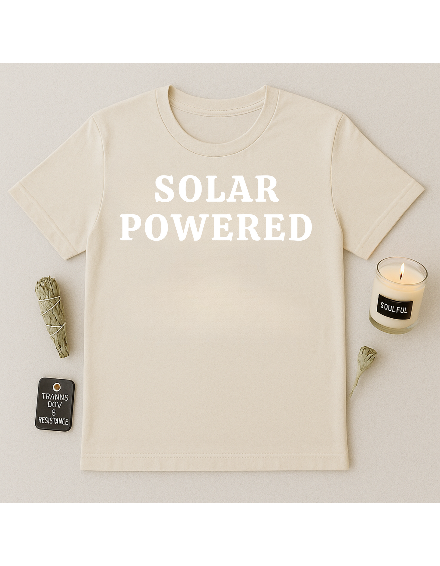 Solar Powered Unisex Softstyle T-Shirt, Motivational Tee, Affirmation Shirt, Space Lovers, Casual Wear, Unique Fashion