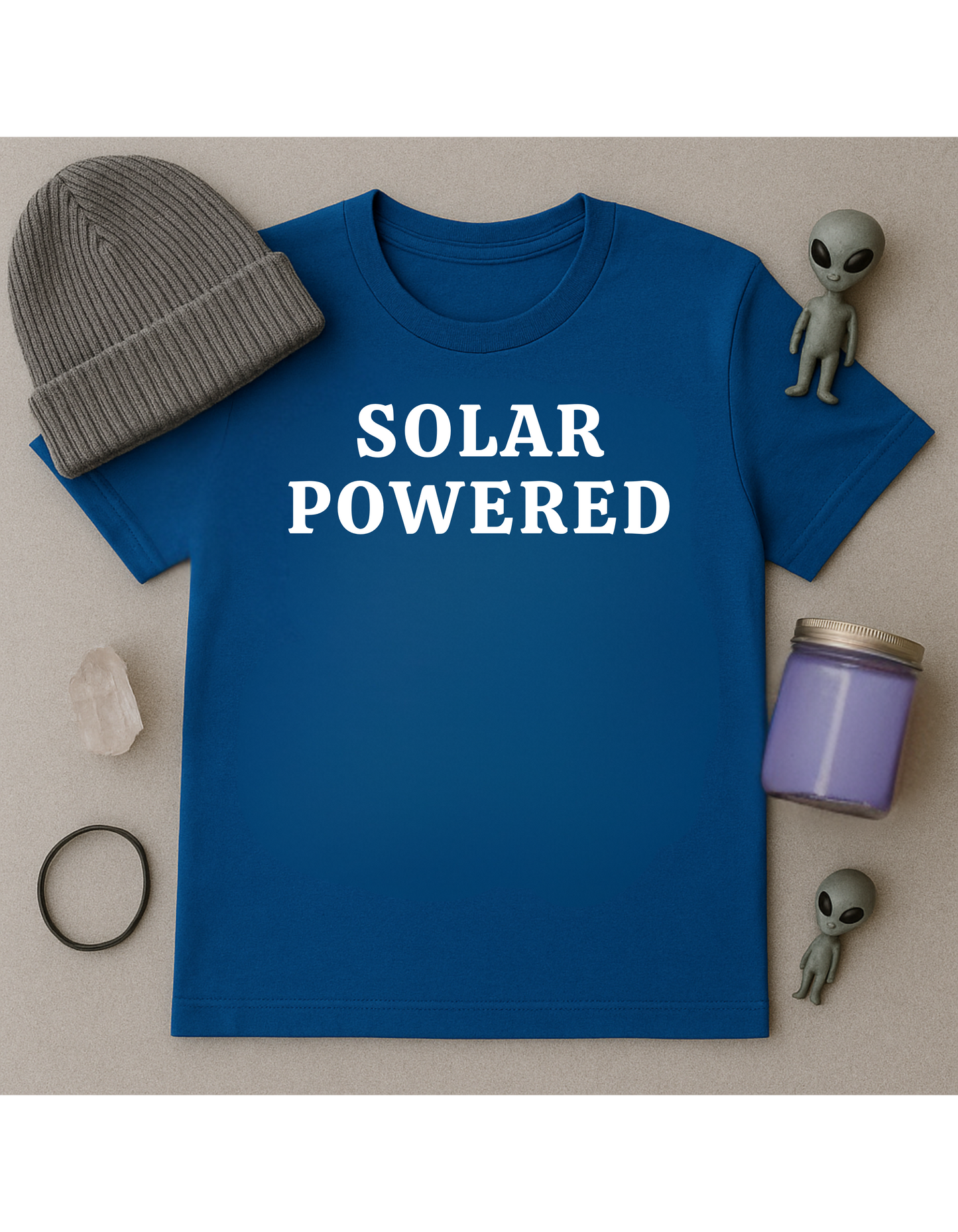 Solar Powered Unisex Softstyle T-Shirt, Motivational Tee, Affirmation Shirt, Space Lovers, Casual Wear, Unique Fashion
