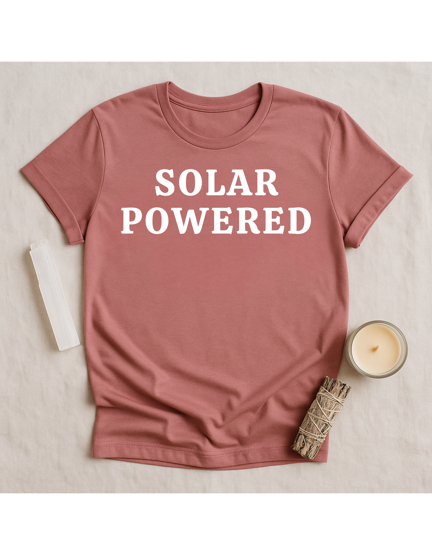 Solar Powered Unisex Softstyle T-Shirt, Motivational Tee, Affirmation Shirt, Space Lovers, Casual Wear, Unique Fashion