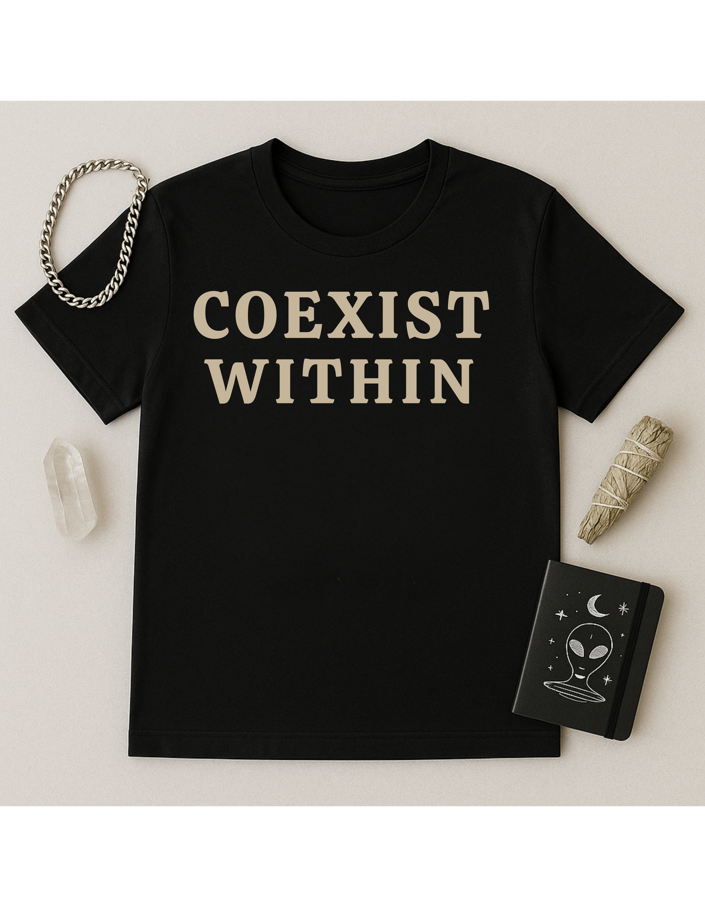 Coexist Within Unisex Softstyle T-Shirt, Motivational Tee, Affirmation Shirt, Space Lovers, Casual Wear, Unique Fashion