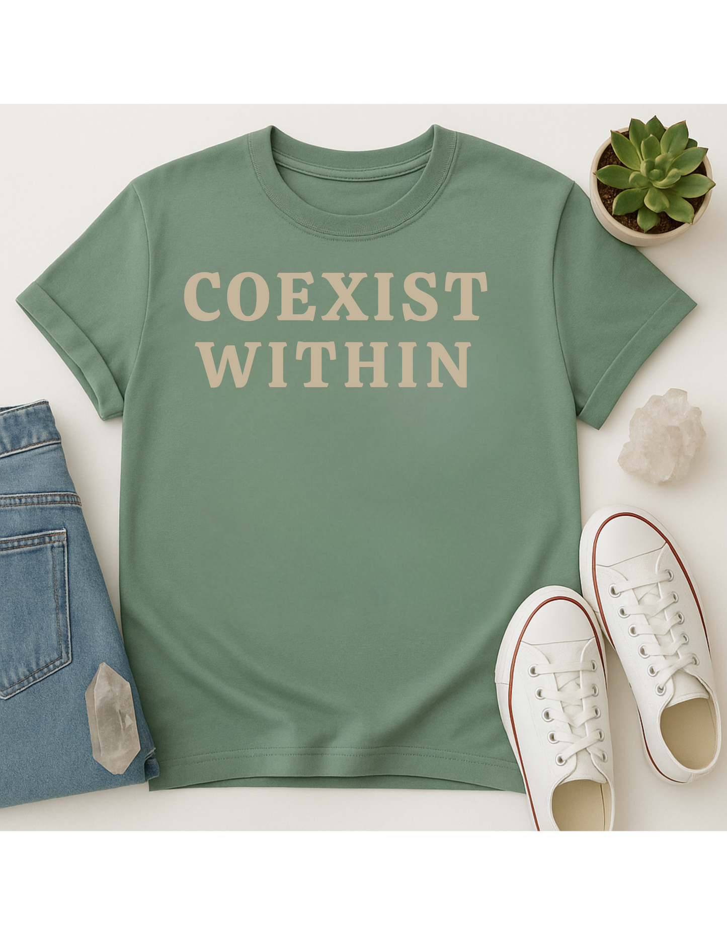 Coexist Within Unisex Softstyle T-Shirt, Motivational Tee, Affirmation Shirt, Space Lovers, Casual Wear, Unique Fashion