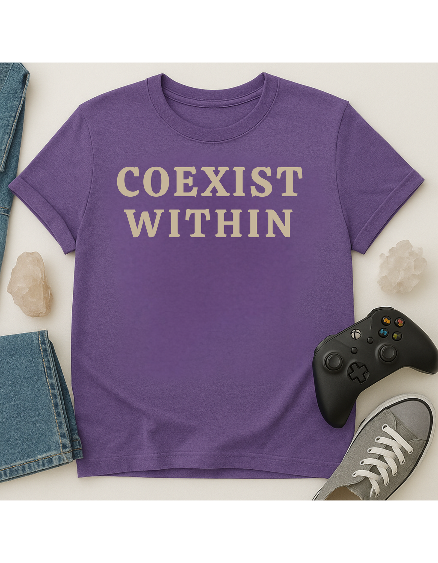 Coexist Within Unisex Softstyle T-Shirt, Motivational Tee, Affirmation Shirt, Space Lovers, Casual Wear, Unique Fashion