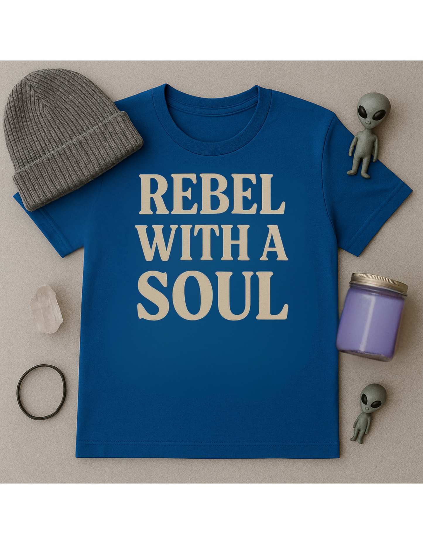 Rebel With A SOUL Unisex Softstyle T-Shirt, Motivational Tee, Affirmation Shirt, Space Lovers, Casual Wear, Unique Fashion