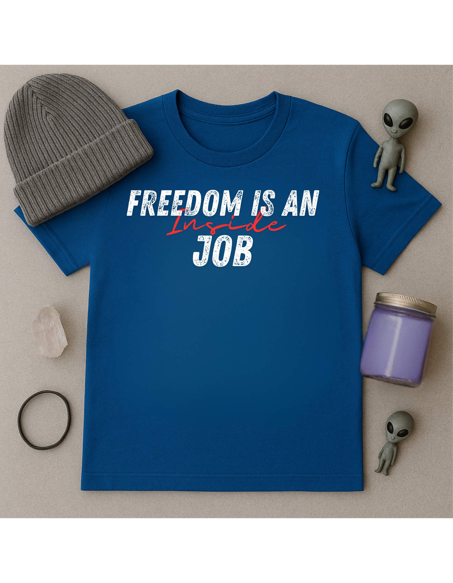 Freedom Is An Inside Job Unisex Softstyle T-Shirt, Motivational Tee, Affirmation Shirt, Gift for Space Lovers, Casual Wear, Unique Fashion