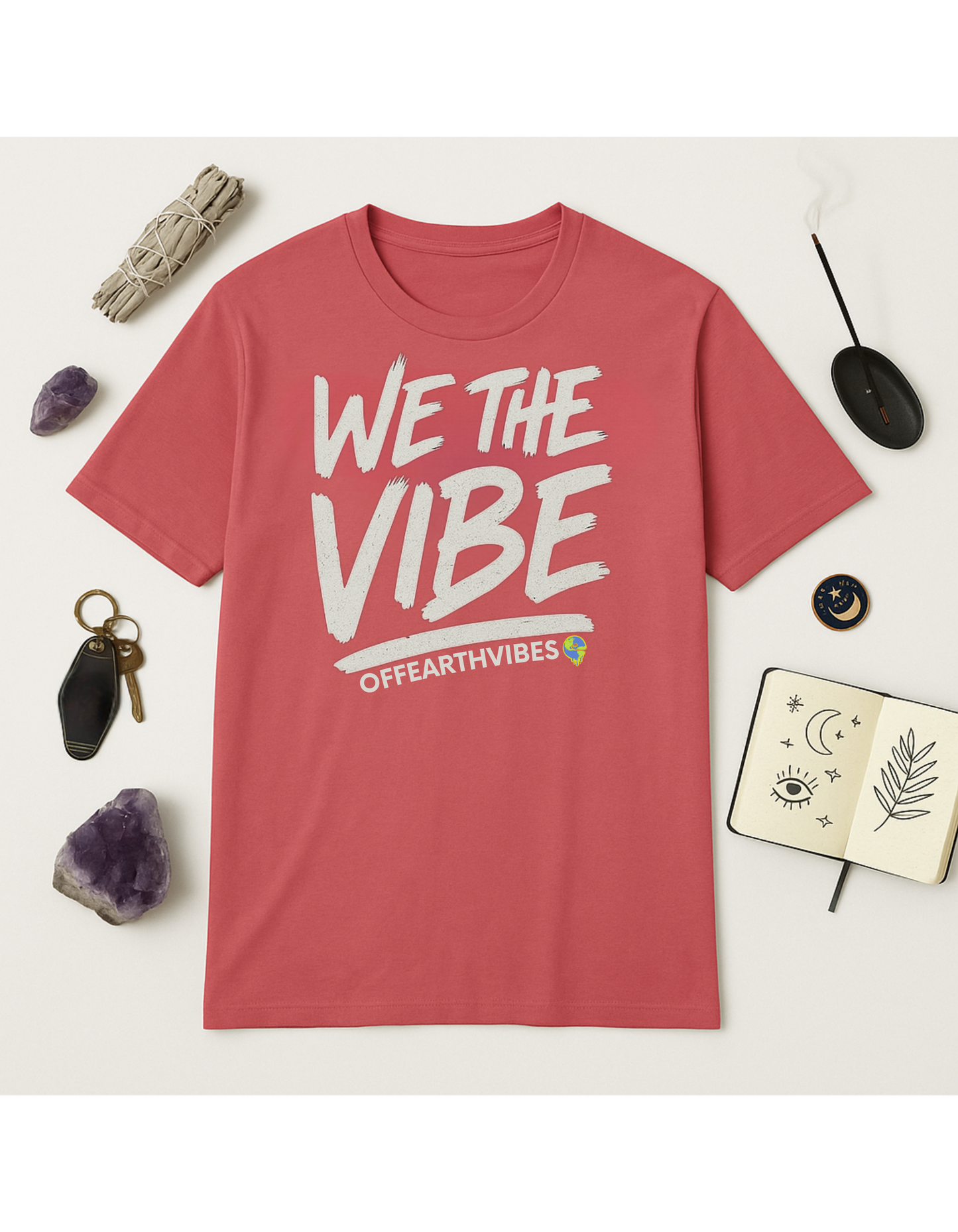 We The Vibe Unisex Softstyle T-Shirt, Motivational Tee, Affirmation Shirt, Space Lovers, Casual Wear, Unique Fashion