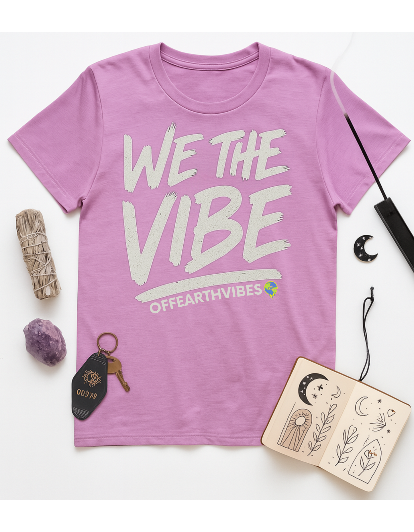 We The Vibe Unisex Softstyle T-Shirt, Motivational Tee, Affirmation Shirt, Space Lovers, Casual Wear, Unique Fashion