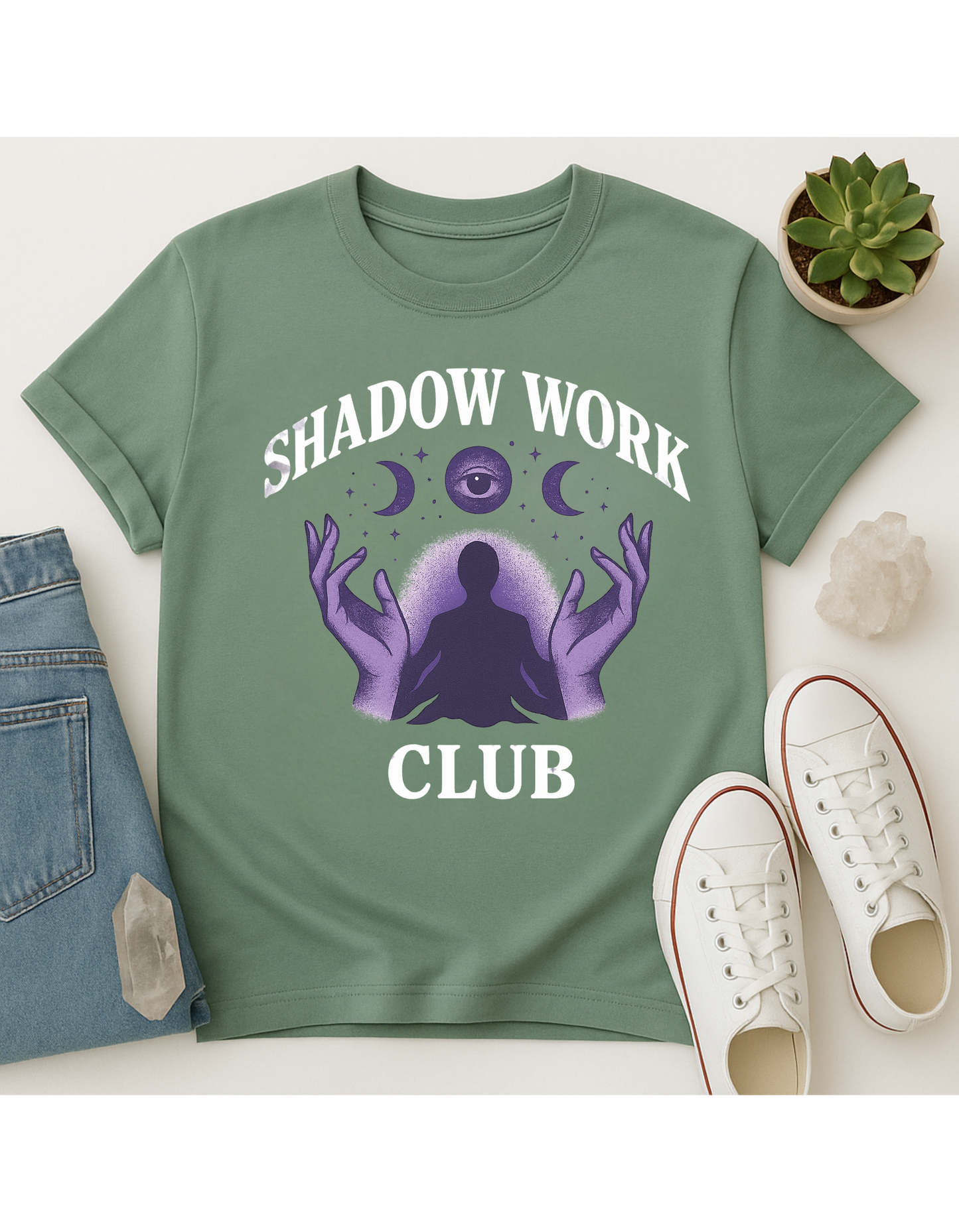 Shadow Work Club Unisex Softstyle T-Shirt, Motivational Tee, Affirmation Shirt, Space Lovers, Casual Wear, Unique Fashion