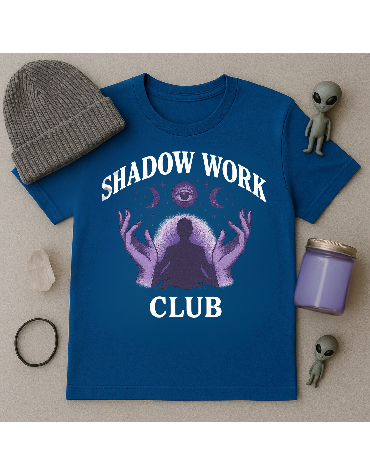 Shadow Work Club Unisex Softstyle T-Shirt, Motivational Tee, Affirmation Shirt, Space Lovers, Casual Wear, Unique Fashion