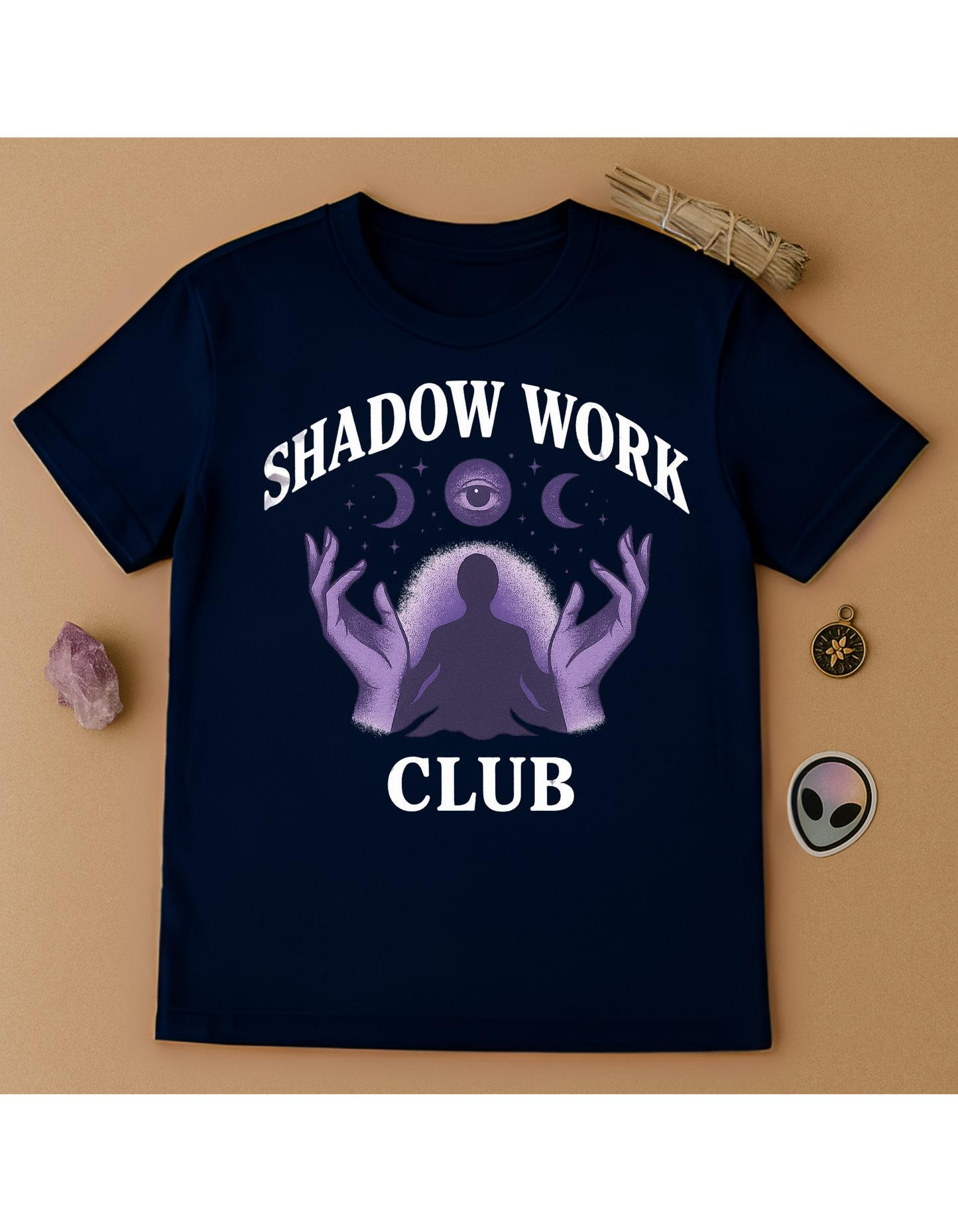 Shadow Work Club Unisex Softstyle T-Shirt, Motivational Tee, Affirmation Shirt, Space Lovers, Casual Wear, Unique Fashion