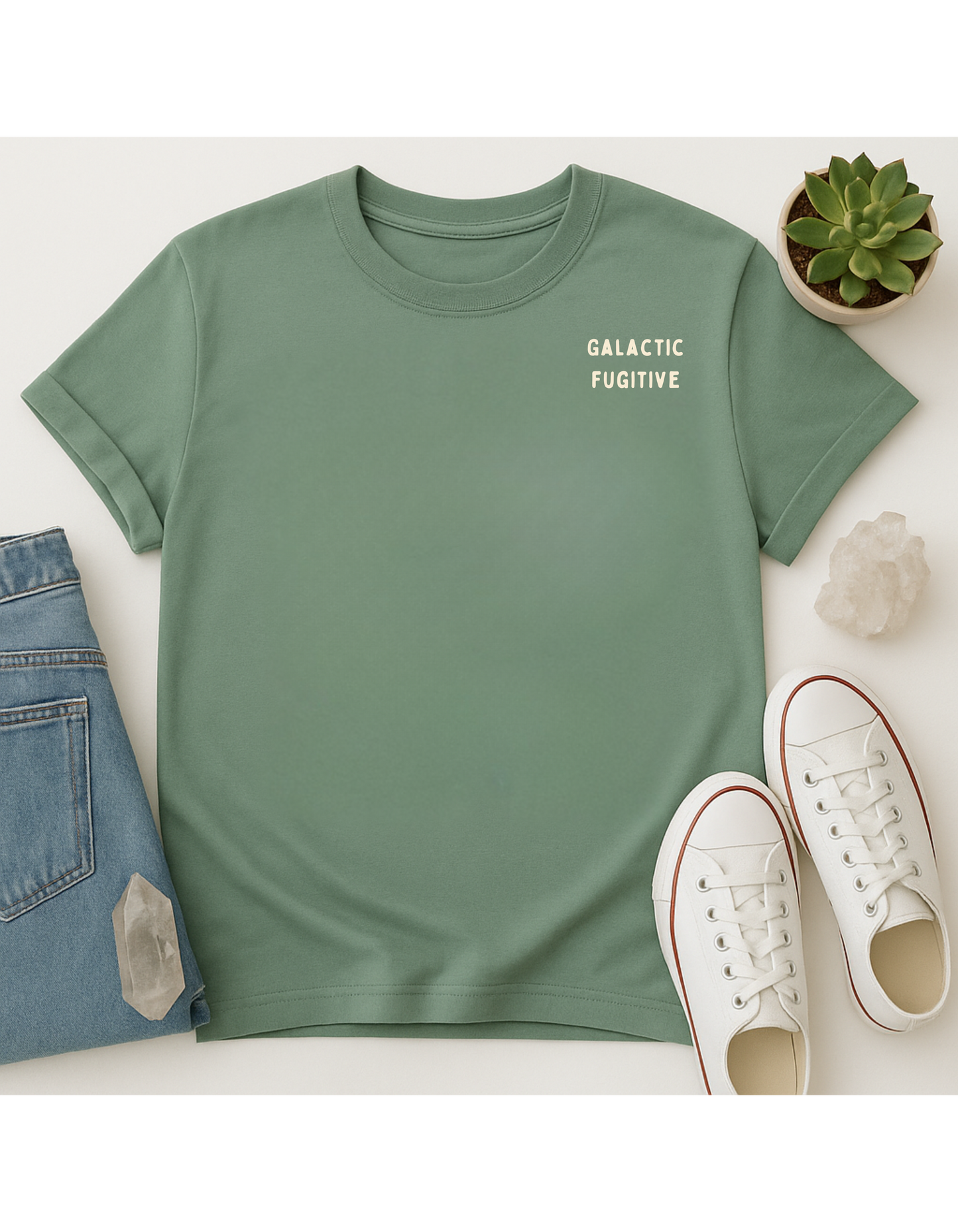 Galactic Fugitive #333-555-888 Unisex Softstyle T-Shirt, Motivational Tee, Affirmation Shirt, Space Lovers, Casual Wear, Unique Fashion