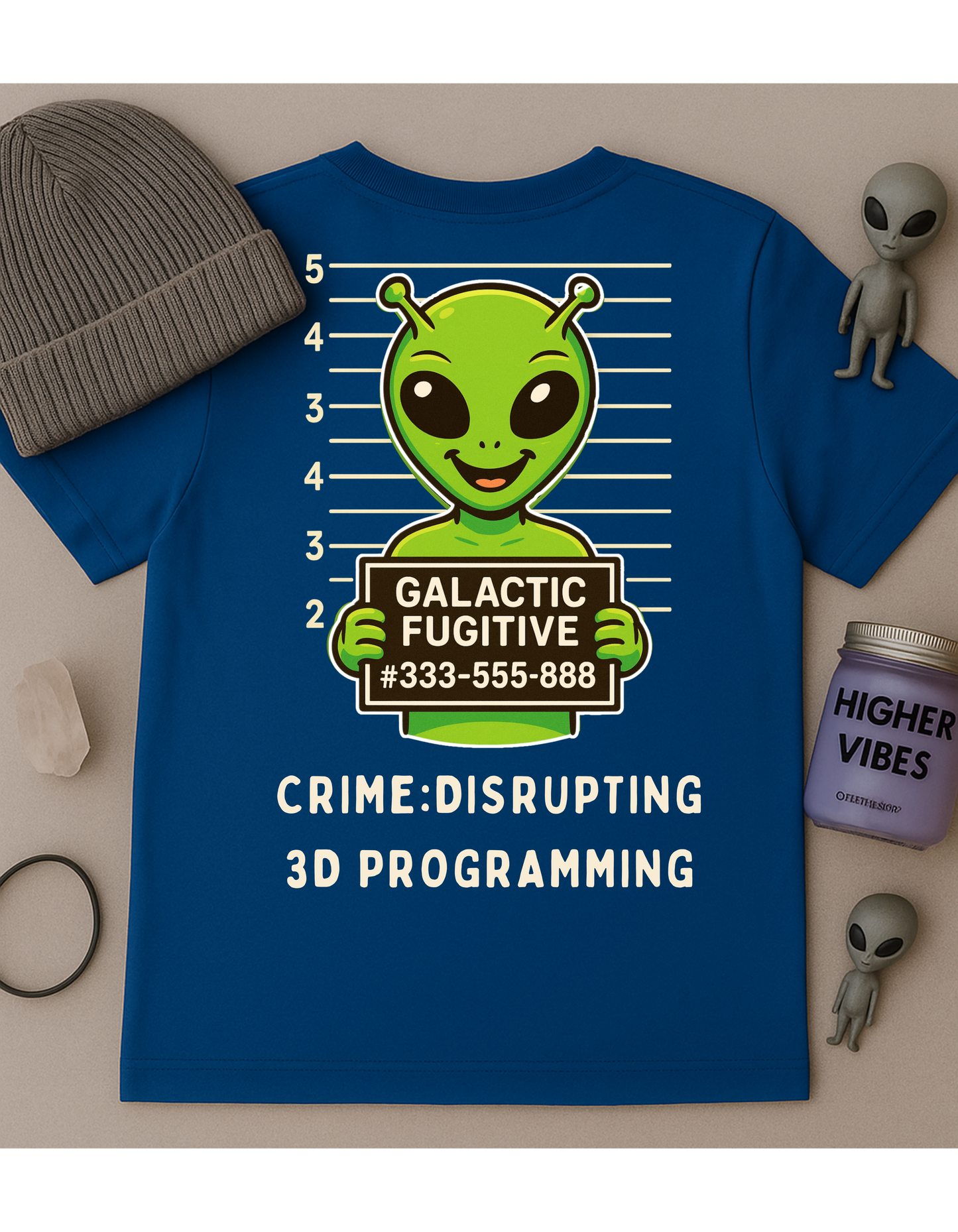 Galactic Fugitive #333-555-888 Unisex Softstyle T-Shirt, Motivational Tee, Affirmation Shirt, Space Lovers, Casual Wear, Unique Fashion