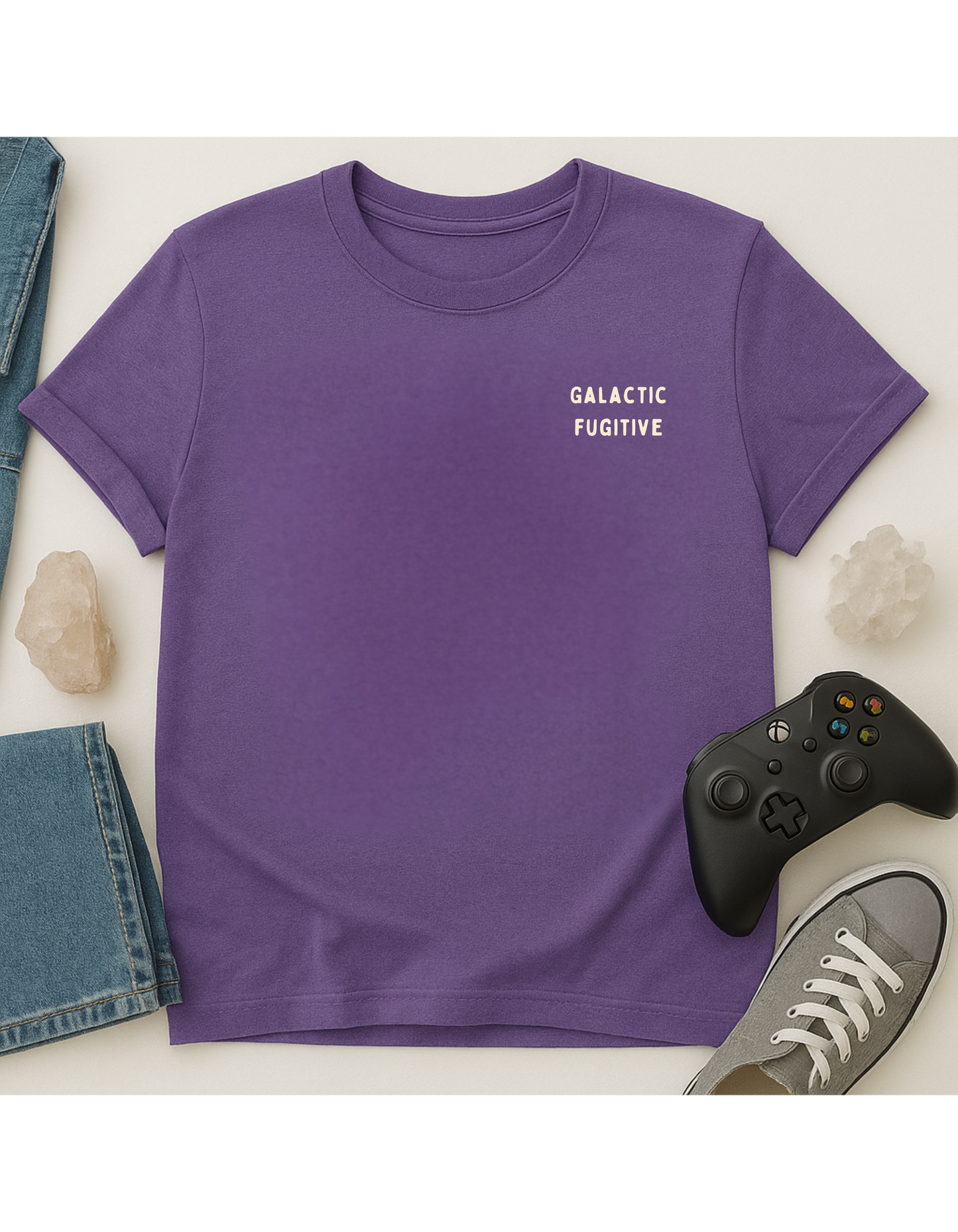 Galactic Fugitive #333-555-888 Unisex Softstyle T-Shirt, Motivational Tee, Affirmation Shirt, Space Lovers, Casual Wear, Unique Fashion