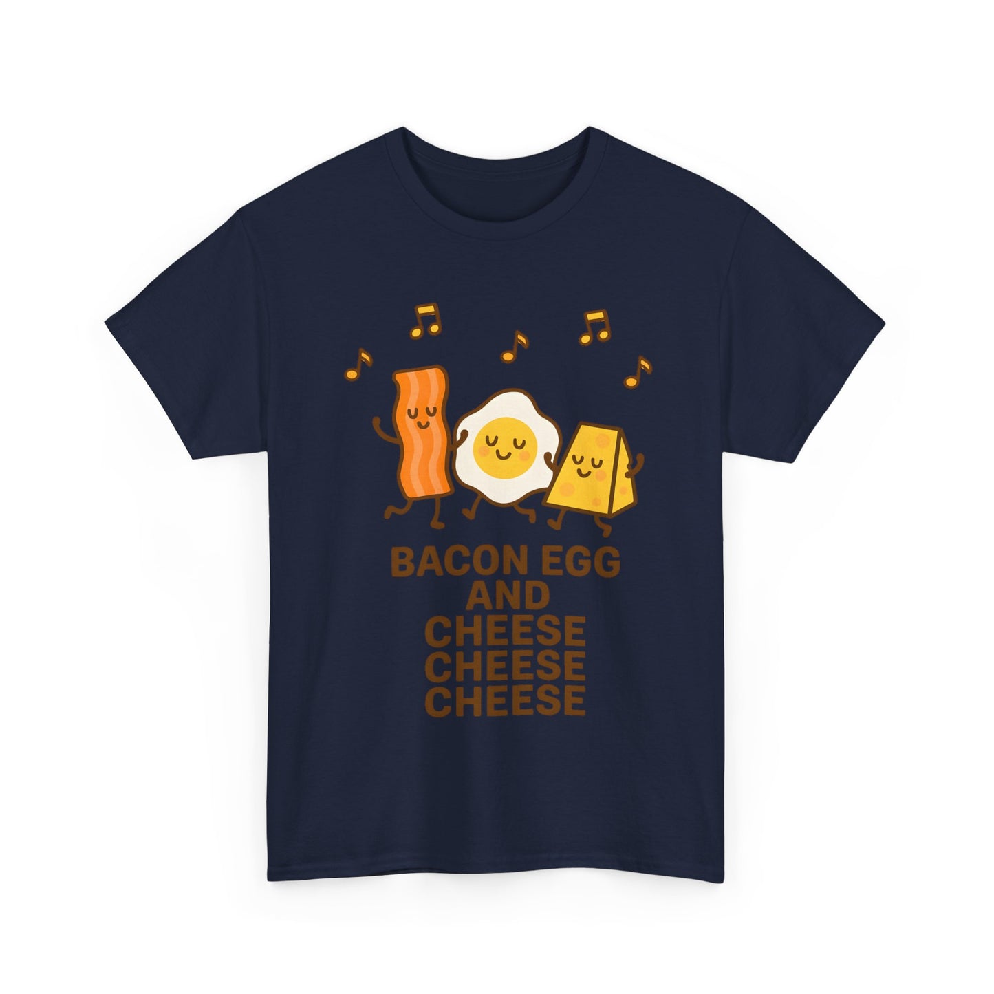 Funny Food T-Shirt for Foodies, Bacon Egg And Cheese, Dancing, Music - Unisex Tee