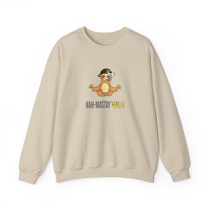 Nah-mastay' High Off Sloth Graphic Sweatshirt Vibes Smoke Unisex