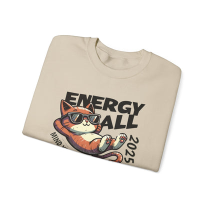 Mind Your Own Damn Business Sweatshirt Cat 2025
