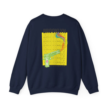 Unisex Brooklyn Rainbow Gun Smoke Sweatshirt