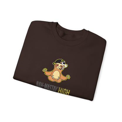 Nah-mastay' High Off Sloth Graphic Sweatshirt Vibes Smoke Unisex