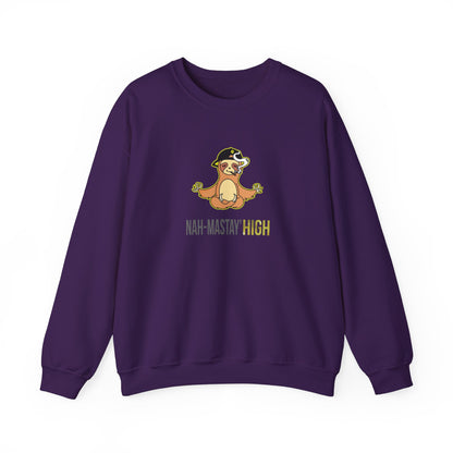 Nah-mastay' High Off Sloth Graphic Sweatshirt Vibes Smoke Unisex