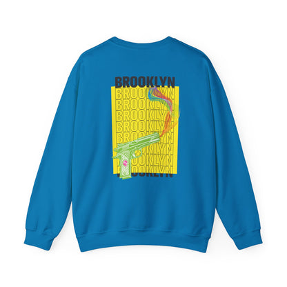 Unisex Brooklyn Rainbow Gun Smoke Sweatshirt