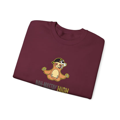 Nah-mastay' High Off Sloth Graphic Sweatshirt Vibes Smoke Unisex