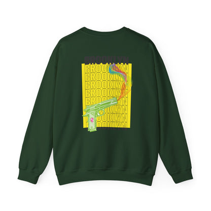 Unisex Brooklyn Rainbow Gun Smoke Sweatshirt