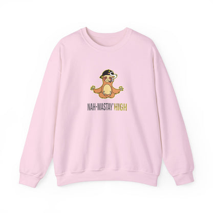 Nah-mastay' High Off Sloth Graphic Sweatshirt Vibes Smoke Unisex