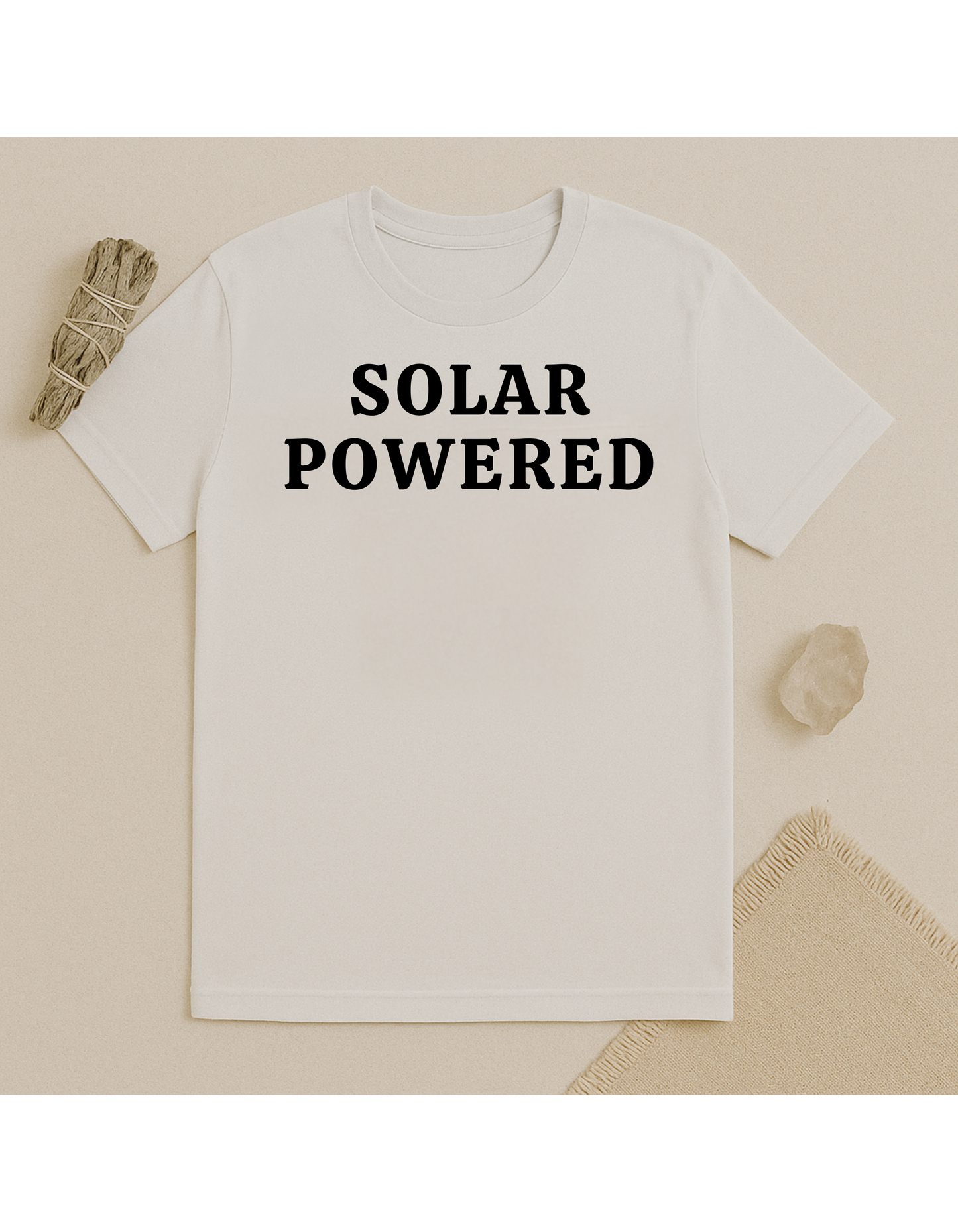Solar Powered Unisex Softstyle T-Shirt, Motivational Tee, Affirmation Shirt, Space Lovers, Casual Wear, Unique Fashion