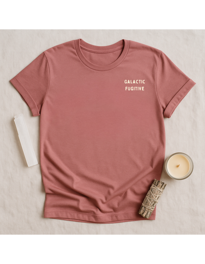 Galactic Fugitive #333-555-888 Unisex Softstyle T-Shirt, Motivational Tee, Affirmation Shirt, Space Lovers, Casual Wear, Unique Fashion