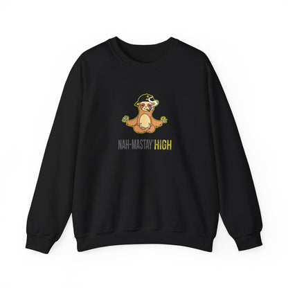 Nah-mastay' High Off Sloth Graphic Sweatshirt Vibes Smoke Unisex