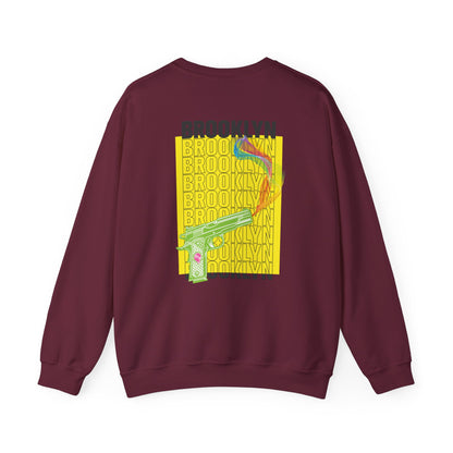 Unisex Brooklyn Rainbow Gun Smoke Sweatshirt